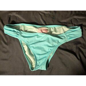 Victorias Secret Knockout Bikini Swimsuit Bottoms Teal Sexy Size Large